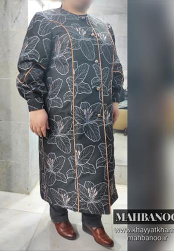 مانتو مجلسی سایز بزرگ ژاکارد