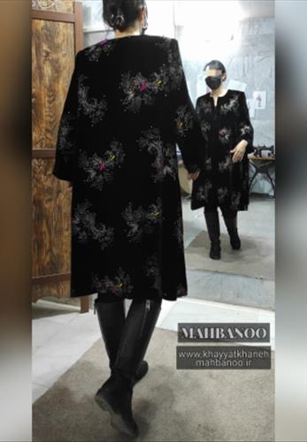 مانتو مخمل مجلسی